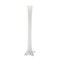 CC Home Furnishings 16" White Tower Tabletop Hand Blown Glass Vase
